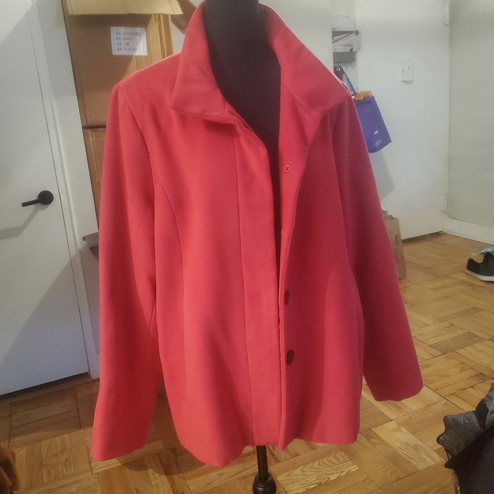 Lands end vegan wool coat